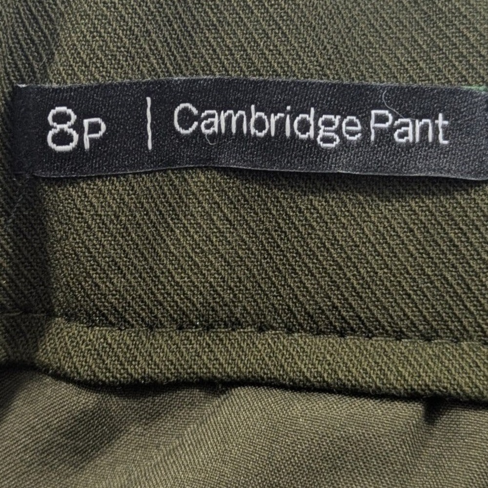 Talbots Cambridge Pant 8P Olive Green Straight Leg Workwear Office Capsule NWT - Picture 4 of 10